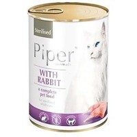 PIPER CAT STERILISED konzerva 400g - s králikom