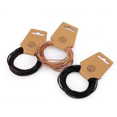 Kožená šnúrka Ø1,5 mm / 5m  prírodná